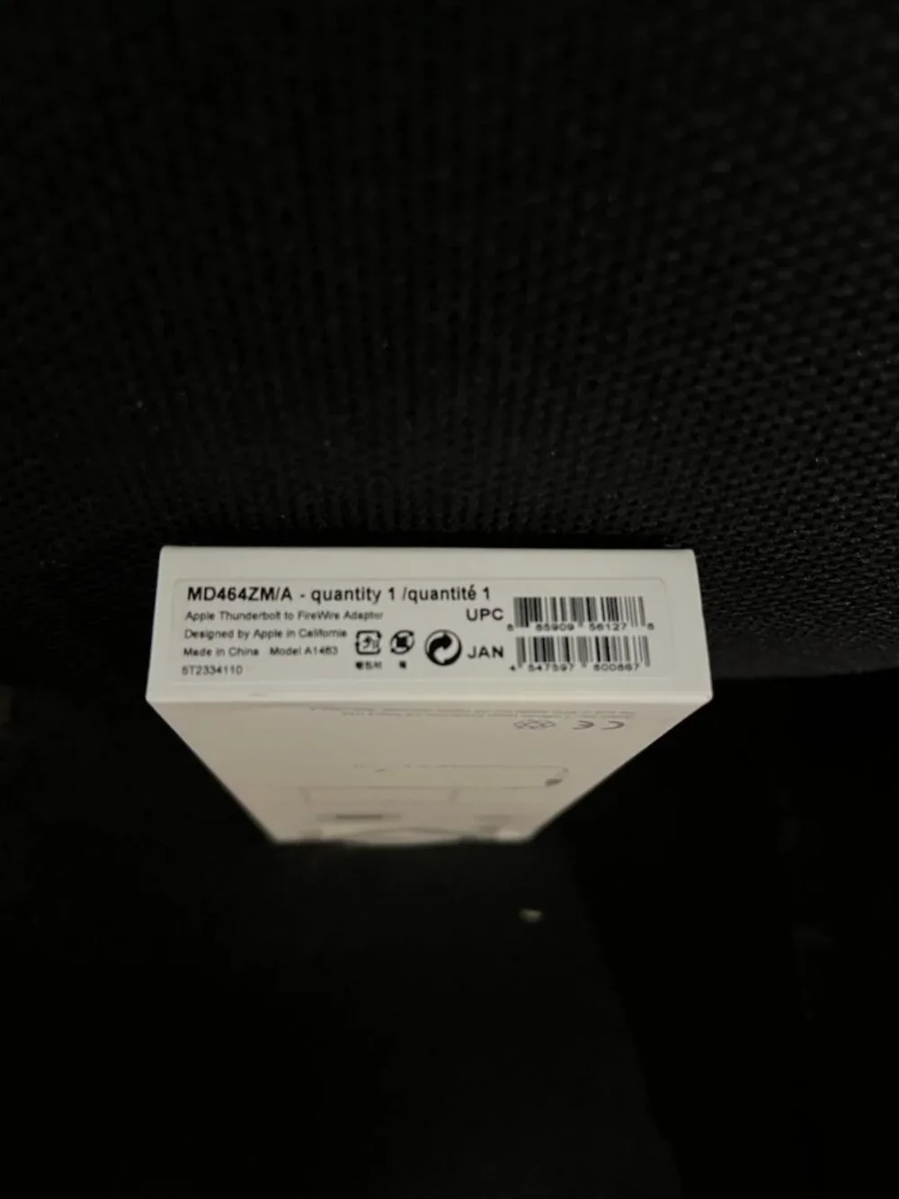 Apple Thunderbolt to FireWire MD464ZM/A BRAND NEW in Box